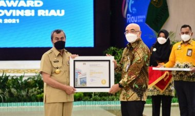 Gubri Syamsuar Terima Penghargaan BKN Award 2021