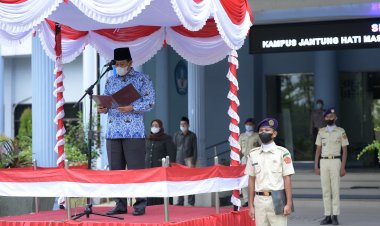 Peringati Hari Pahlawan, Rektor UNRI Bacakan Amanat Mensos Ajak Gelorakan Nilai Kepahlawanan