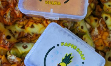 Cegah Covid-19, Mahasiswa UMRI Olah Limbah Kulit Nanas Jadi Paper Soap Antiseptik