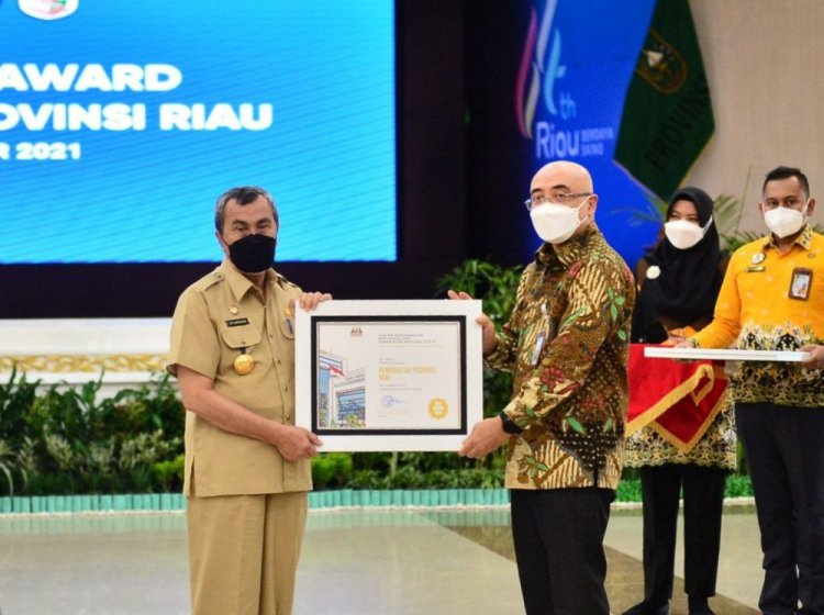 Gubri Syamsuar Terima Penghargaan BKN Award 2021