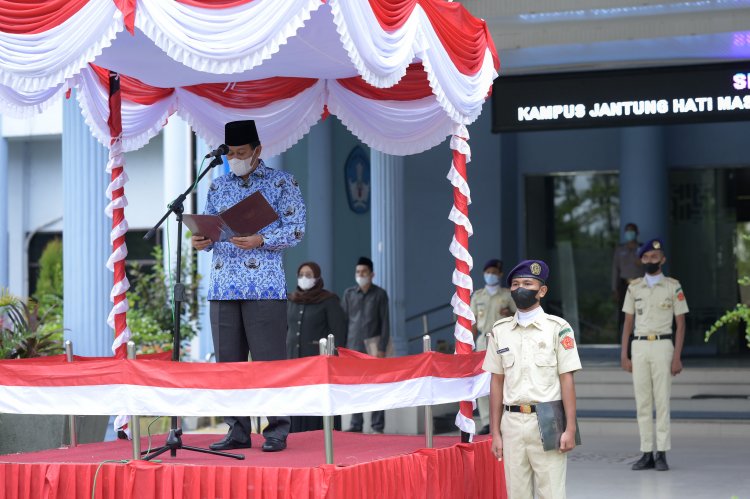 Peringati Hari Pahlawan, Rektor UNRI Bacakan Amanat Mensos Ajak Gelorakan Nilai Kepahlawanan