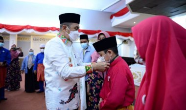 41 Santri dan Santriwati Riau Ikut FASI XI Tingkat Nasional di Palembang