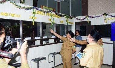 Sidak ke Kantor OPD, Wakil Bupati Bengkalis Apresiasi Petugas Tetap Tugas Selama Idul Fitri