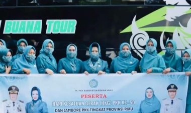 Ikuti  Jambore PKK ke-50 Tingkat Riau, TP PKK Rohul Juara 1 Lomba 'Hatinya PKK'