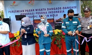 Pasar Wisata Dangaoe-dangaoe Genpi Diresmikan, Kadisparbud Rohul Optimis Bisa Meningkatkan Ekonomi Masyarakat
