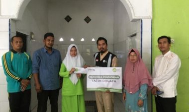 IZI Riau Salurkan Bantuan Pendidikan Yatim Dhuafa di Pesantren Nahdatul Ulum Kampar
