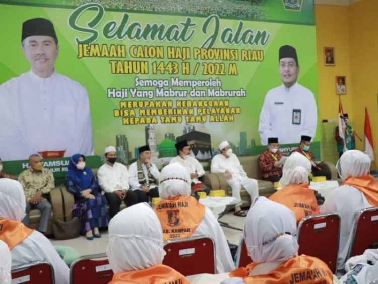 55 Jemaah Haji Riau Asal Kampar akan Mendarat di Pekanbaru Sore Ini