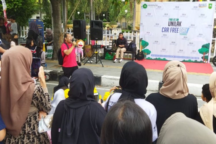 Hadir di Area CFD, Unilak dan Dinas Perpustakaan Arsip Perkuat Literasi Minat Baca Masyarakat 