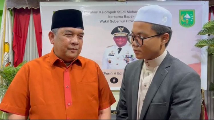 Wagubri Edy Natar Nasution Kunjungi Mahasiswa Riau di Al Azhar Kairo