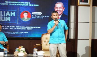 UIR dan KONI Riau Gelar Kuliah Umum Sinergi Memajukan Olahraga Prestasi