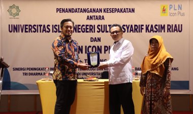 Rektor UIN Suska Riau dan GM SBT Icon Plus Tandatangani MoU dan MoA