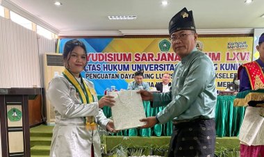 Raih IPK 3,66, Vildese Pasaribu Jadi Pemuncak Yudisium LXVI Fakultas Hukum Unilak