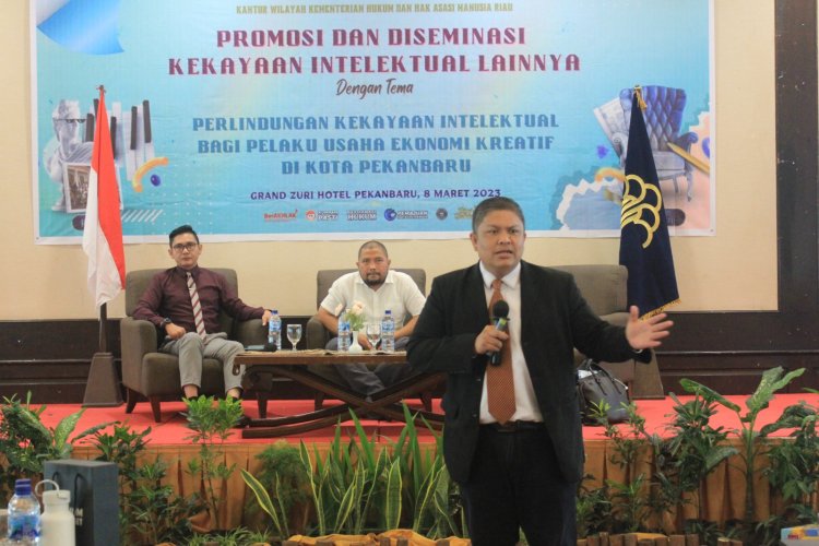Pakar Hukum KI Unilak Irawan Harahap Dorong Pelaku Ekonomi Kreatif Riau Daftar HAKI