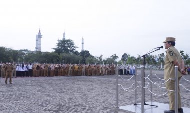 Pimpin Apel Perdana Awal Tahun 2023, Ini Deretan Pesan Bupati Rohul