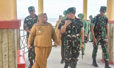 Danrem 031 Wirabima Brigjen TNI Dany Rakca Kunker Perdana ke Bengkalis, Bupati Sambut Hangat