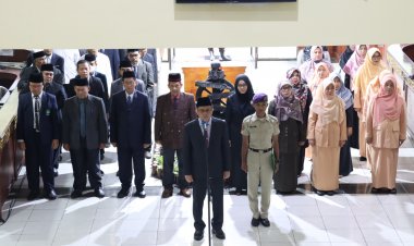 Upacara Hari Lahir Pancasila di UIN Suska Riau Terpaksa Digelar Dalam Ruangan