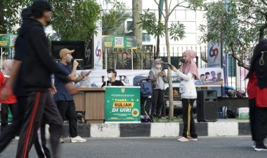 Sapa Calon Mahasiswa Baru, Universitas Islam Riau Hadir di Car Free Day Pekanbaru