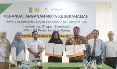 Tingkatkan Kualitas SDM Riau, PHR-UMRI Kolaborasi Pembinaan Sekolah Bidang Kimia