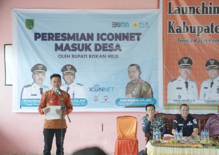 Program Internet Murah Diluncurkan di Rohil, Afrizal Sintong Yakin Percepat Pembangunan