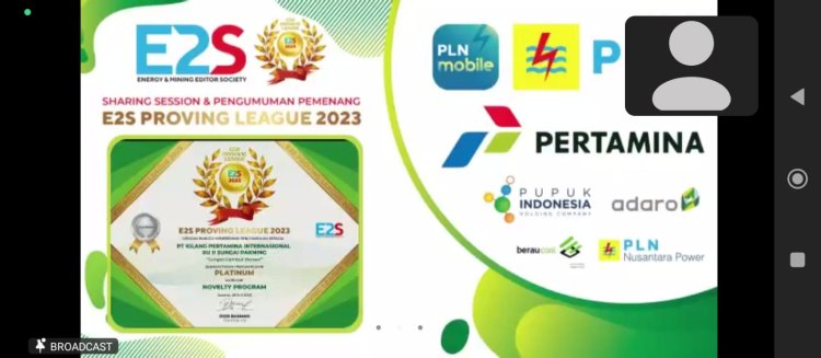 Kilang Pertamina Unit Sungai Pakning Raih Penghargaan Platinum di E2S Proving League 2023