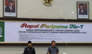 DPRD Inhil Rapat Paripurna ke-7 Masa Persidangan II Tahun Sidang 2023