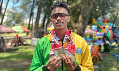 Ignatius Ario Subagya Mahasiswa UIR Raih Lima Medali di BK PON XXI Cabor Sepatu Roda
