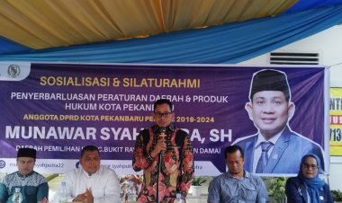 Anggota DPRD Kota Pekanbaru Munawar Syahputra Sosialisasikan Perda Penyelenggaraan Penanggulangan Bencana Daerah