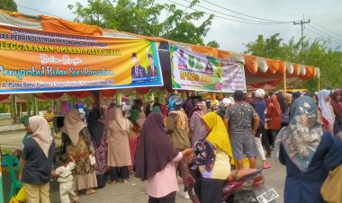 Pasar Murah Disperindagsar Rohil di Serbu Warga