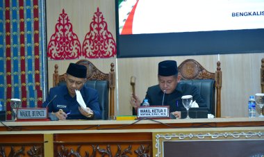 Rekomendasi DPRD Bengkalis Tentang Perangkat Daerah Diterima Pemkab Bengkalis