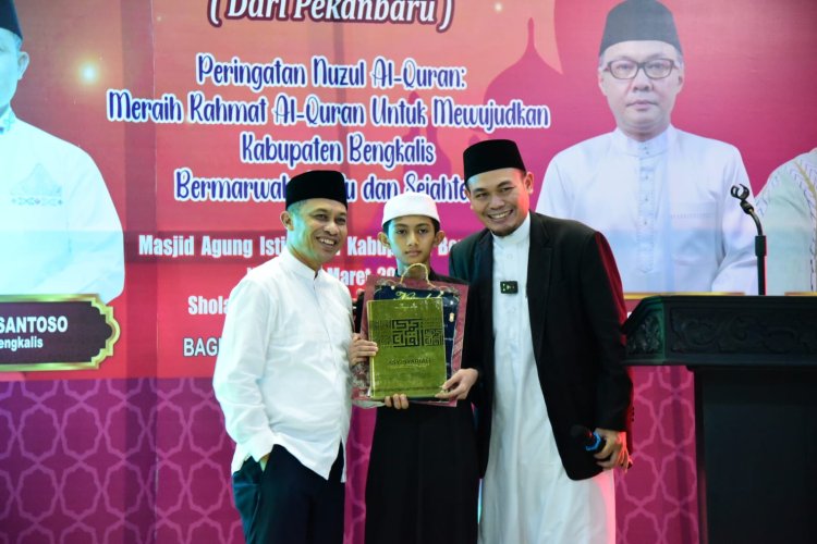 Peringatan Nuzul Quran, Wabup Bengkalis Bagus Ingatkan Masyarakat Amalkan Alquran