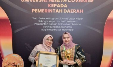 Komitmen Bupati Kasmarni Tingkatkan Layanan Kesehatan Dihadiahi Penghargaan UHC Tahun 2024