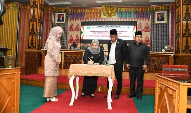 Bupati Bengkalis Kasmarni Apresiasi Tujuh Fraksi DPRD Setuju Ranperda RPJPD Segera Disahkan