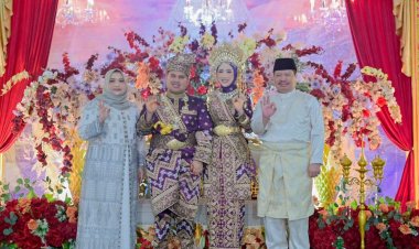 Bupati Bengkalis Kasmarni Mantu, Ananda Muhammad Arsya Fadillah Persunting Tiara Sumarna