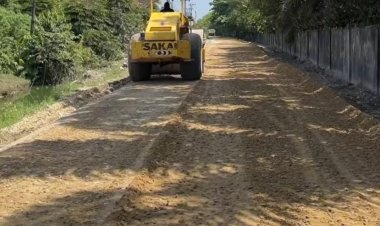 Overlay Jalan Bangau Sakti Ditargetkan Tuntas Akhir November, Dinas PUPR Pekanbaru: Asalkan Cuaca tak Hujan Terus