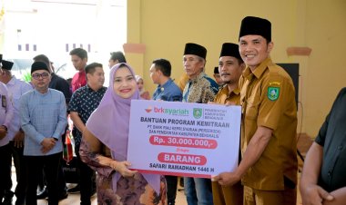 Safari Ramadhan di Kecamatan Bengkalis, Bupati Kasmarni Ajak Bergandengan Tangan Bangun Negeri