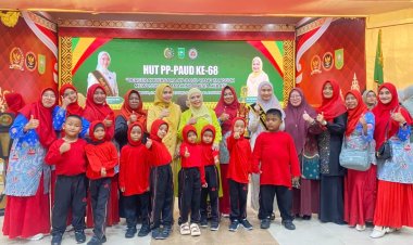 Hadiri HUT PP-PAUD ke-68, Bunda PAUD Bengkalis Ajak Ciptakan Anak Tangguh dan Hebat