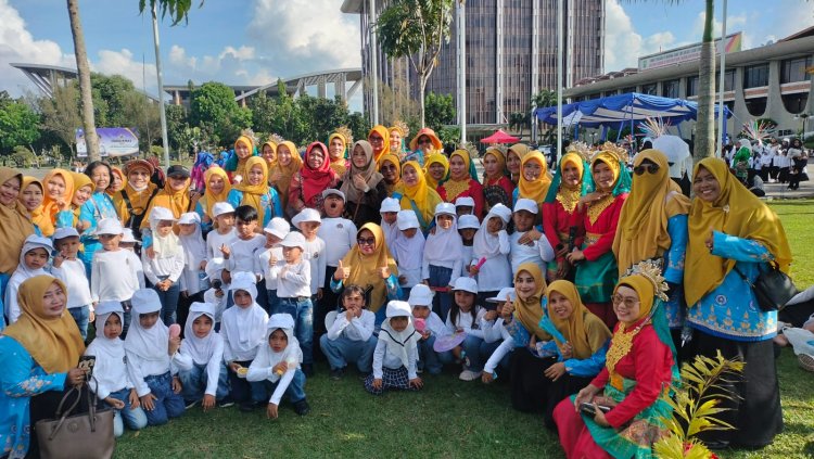 Bunda PAUD Bengkalis Hadiri Implementasi Porseni TK se-Provinsi Riau