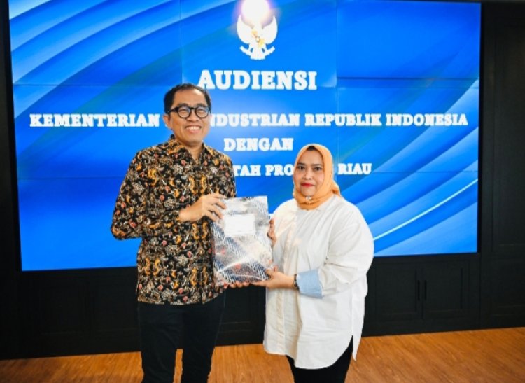 Kasmarni Sampaikan Potensi Kawasan Industri Buruk Bakul Bengkalis kepada Wamen Perindustrian