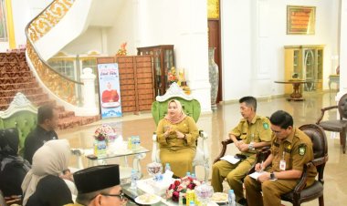 Audiensi dengan Bupati Kasmarni, LPP TVRI Stasiun Riau Akan Publikasikan Helat MTQ ke-43 Tingkat Provinsi Riau