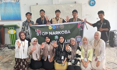 Mahasiswa KKN-MAs Kelompok 100 UMRI Serukan Stop Judi Online dan Bahaya Narkoba di Ponpes Nurul Haq Assalafiyah Rawang Kao Barat