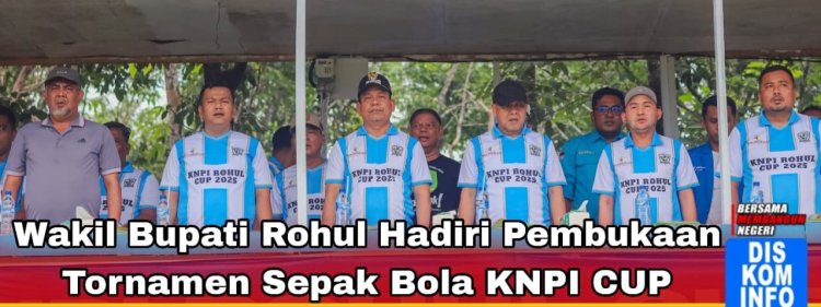 Wakil Bupati Syafaruddin Poti Hadiri Pembukaan Tournamen Sepak Bola KNPI Cup