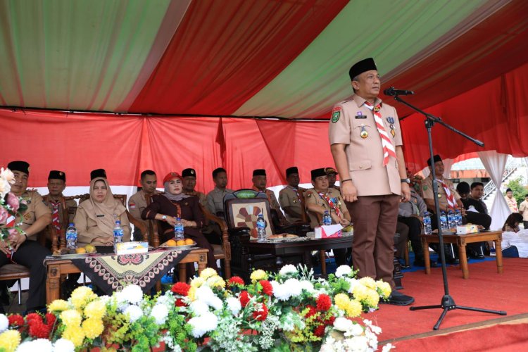 Jadi Irup Hari Jadi Pramuka ke-64, Bupati Rohul Anton Akui Pramuka Punya  Peran Strategis Majukan Daerah
