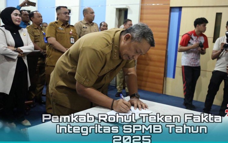 Pemkab Rokan Hulu Teken Pakta Integritas SPMB 2025