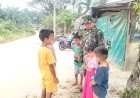 Satgas TMMD ke-127 Kodim 0301/Pekanbaru Hadirkan Senyum Anak-anak di Kelurahan Tuah Negeri