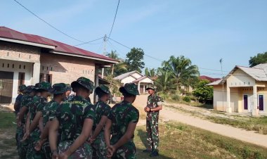 Apel Pagi Satgas TMMD ke-127, Kodim 0301/Pekanbaru Wujud Kesiapan Personel di Lokasi