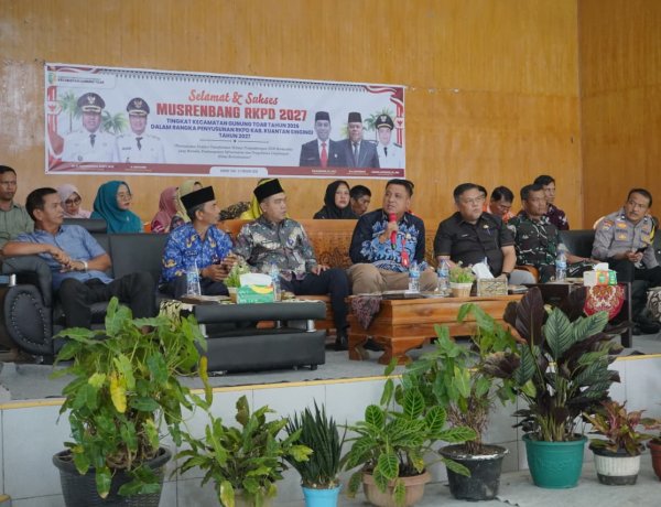 Musrenbang 2027 Gunung Toar, Camat Usulkan Peningkatan Jalan