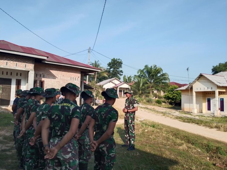 Apel Pagi Satgas TMMD ke-127, Kodim 0301/Pekanbaru Wujud Kesiapan Personel di Lokasi