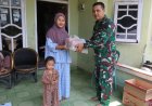 Satgas TMMD ke-127 Kodim 0301/Pekanbaru Salurkan Paket Asupan Gizi kepada Anak Stunting di Tuah Negeri