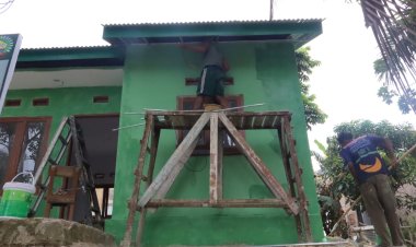 Rumah Almarhum Yudarfis Segera Rampung, Satgas TMMD ke-127 Kodim 0301/Pekanbaru Optimistis Tepat Waktu