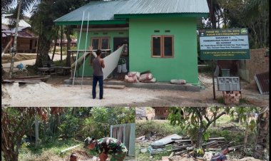 Satgas TMMD ke-127 Kodim 0301/Pekanbaru Percepat Penyelesaian Rumah Anismar, Progres 90 Persen